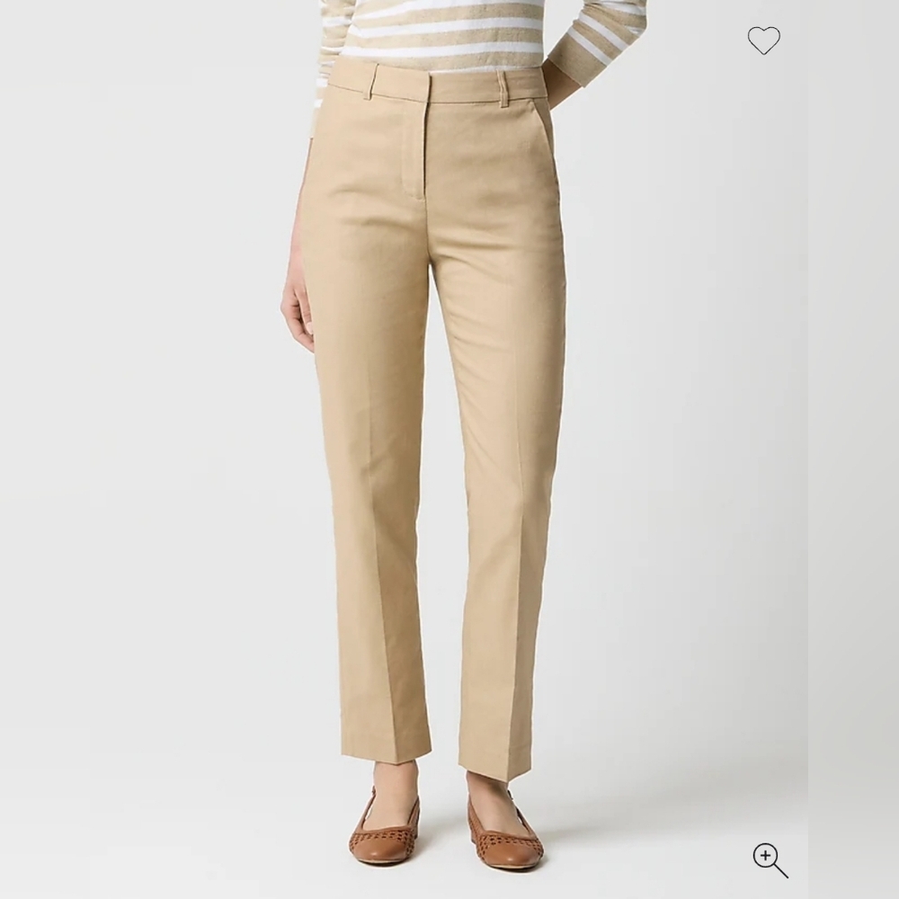 J. Crew Factory Kallie Stretch Linen Blend Pants NWOT